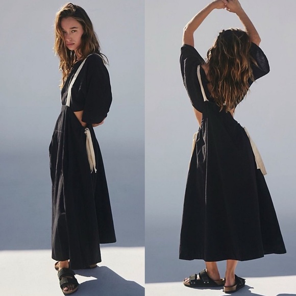 FREE PEOPLE Double Down Skirt Set NEW Black - Picture 2 of 2